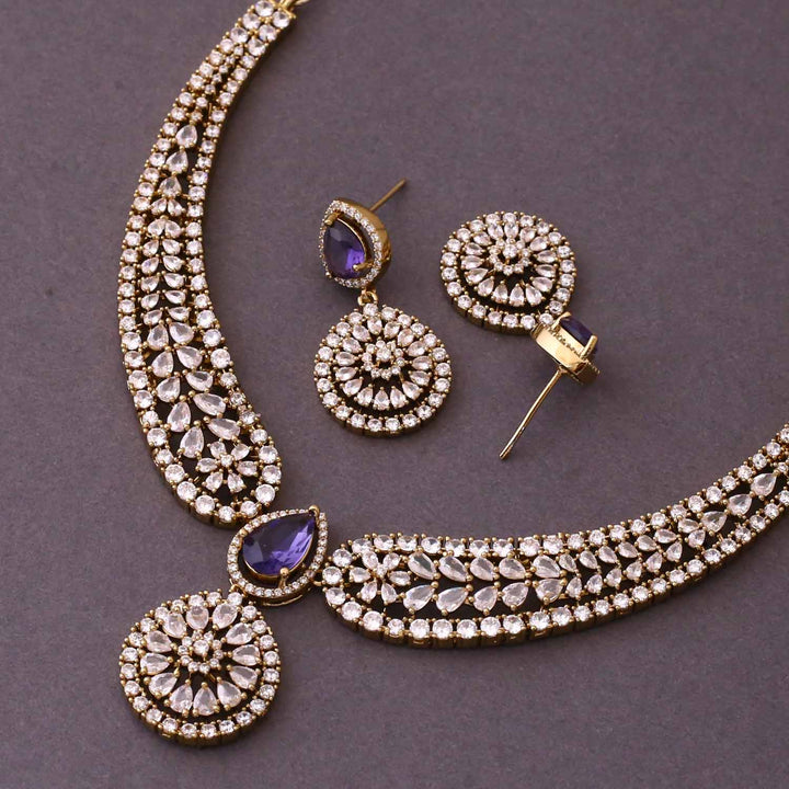 Purple Edel Victorian Jewellery Set - New Arrival