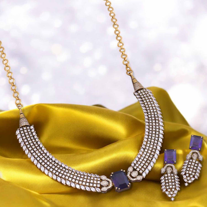 Purple Edita Victorian Jewellery Set - New Arrival