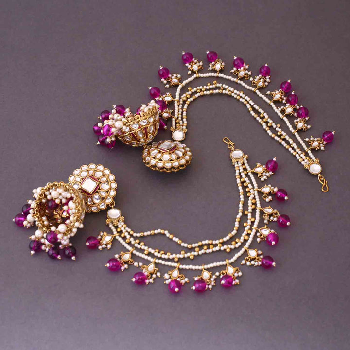 Purple Ekshita Sahara Jhumkis