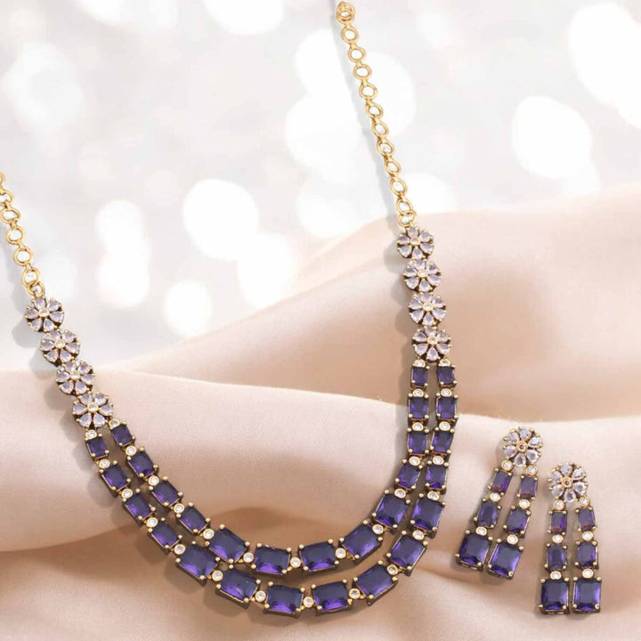 Purple Elarose Victorian Jewellery Set - New Arrival