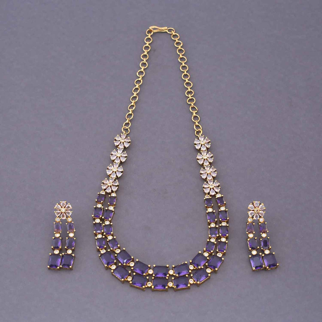Purple Elarose Victorian Jewellery Set - New Arrival