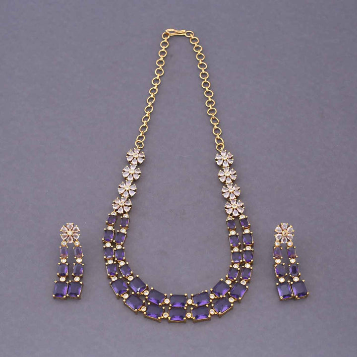 Purple Elarose Victorian Jewellery Set - New Arrival