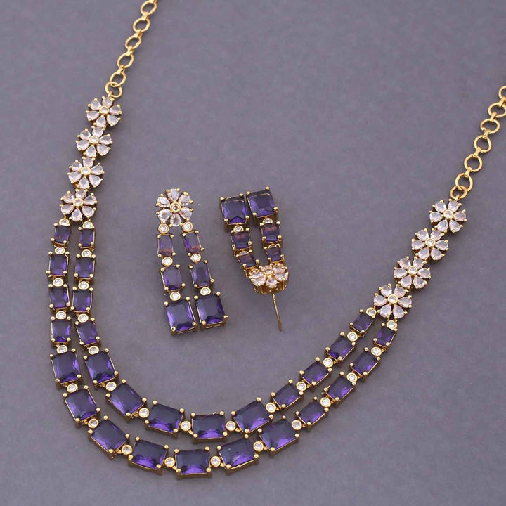 Purple Elarose Victorian Jewellery Set - New Arrival