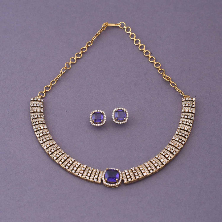 Purple Elien Hasli Victorian Jewellery Set- New Arrival