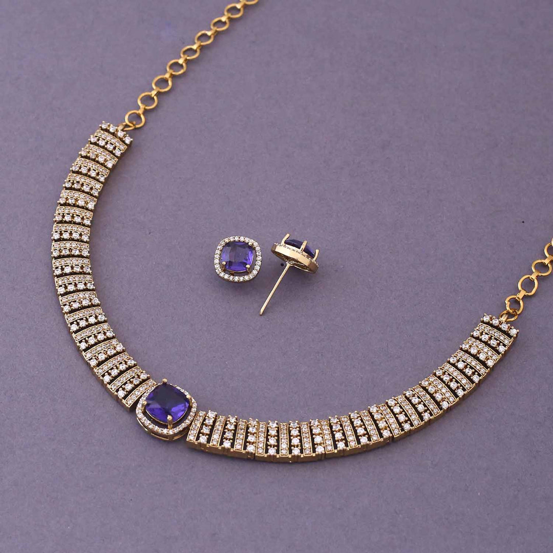 Purple Elien Hasli Victorian Jewellery Set- New Arrival