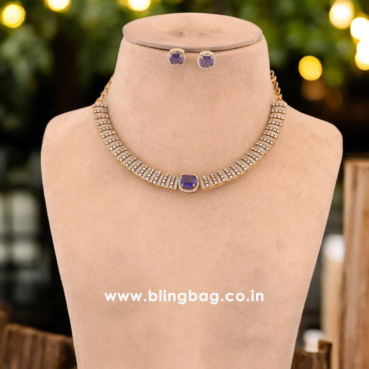 Purple Elien Hasli Victorian Jewellery Set- New Arrival