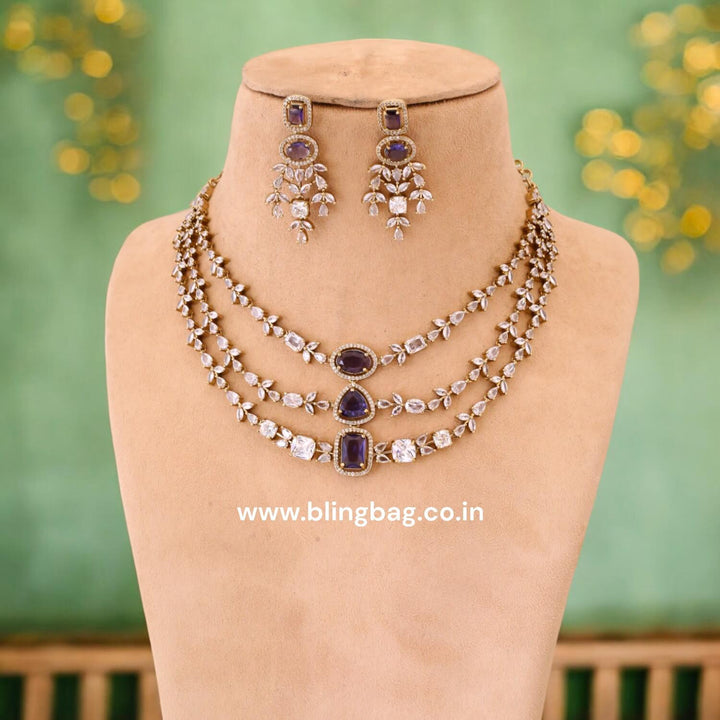 Purple Elora Victorian Jewellery Set- New Arrival