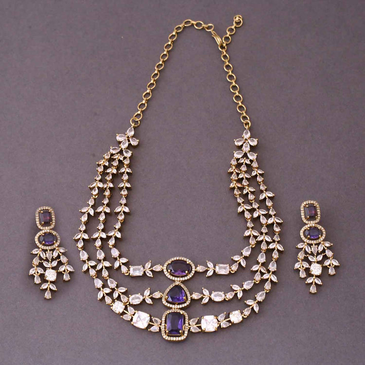 Purple Elora Victorian Jewellery Set- New Arrival