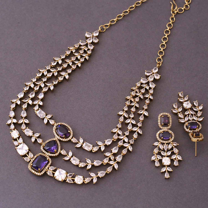 Purple Elora Victorian Jewellery Set- New Arrival