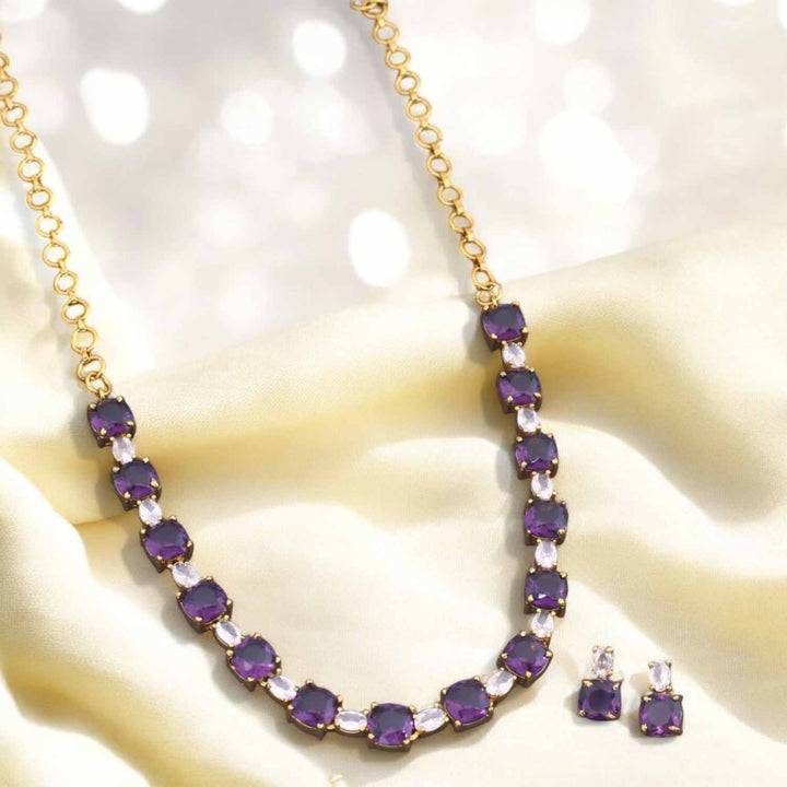 Purple Elvaira Victorian Jewellery Set - New Arrival