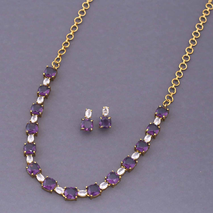 Purple Elvaira Victorian Jewellery Set - New Arrival