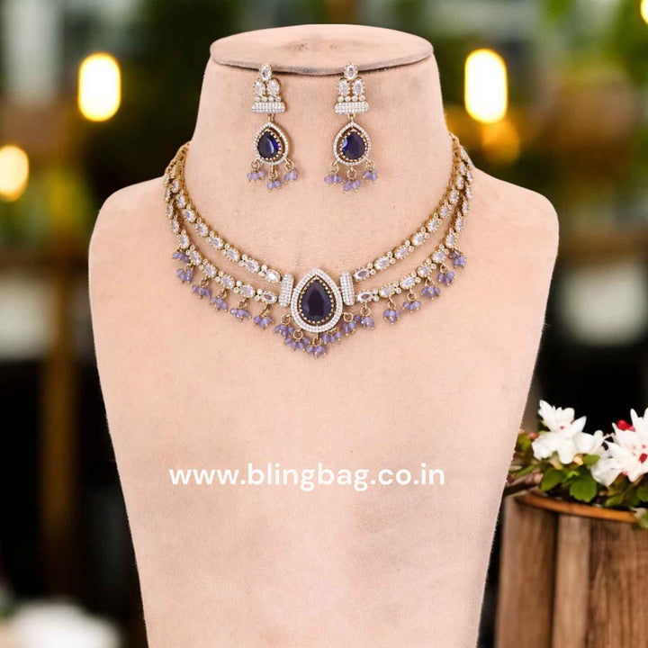 Purple Emecy Victorian Jewellery Set - New Arrival