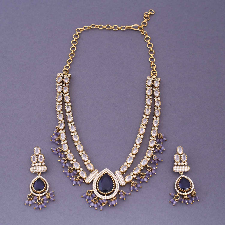 Purple Emecy Victorian Jewellery Set - New Arrival
