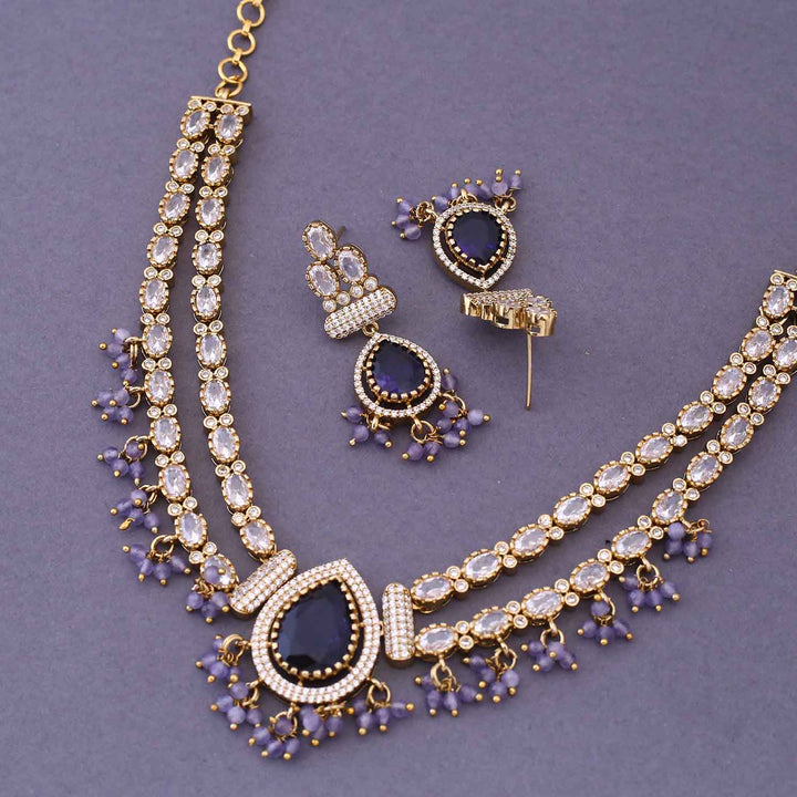 Purple Emecy Victorian Jewellery Set - New Arrival
