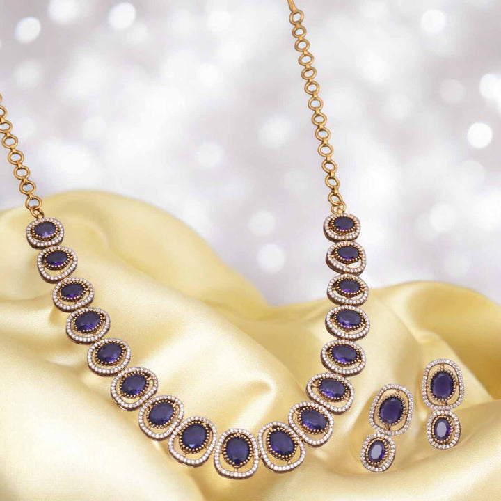 Purple Emilija Victorian Jewellery Set - New Arrival