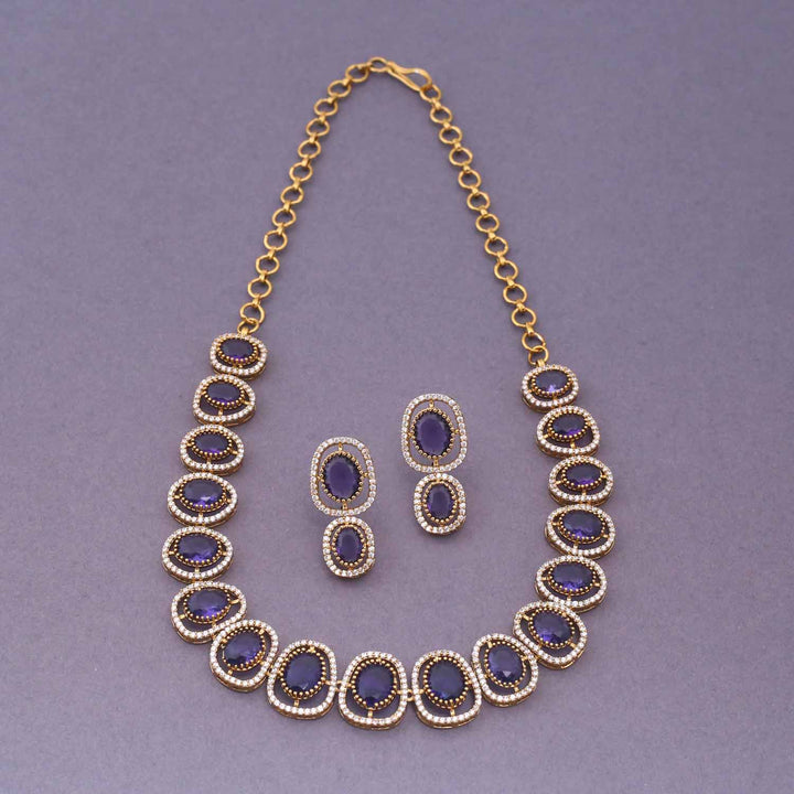 Purple Emilija Victorian Jewellery Set - New Arrival