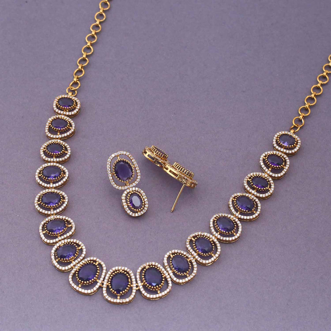 Purple Emilija Victorian Jewellery Set - New Arrival