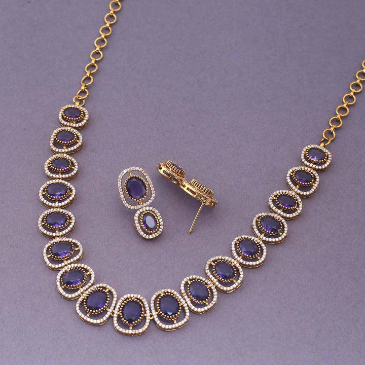 Purple Emilija Victorian Jewellery Set - New Arrival