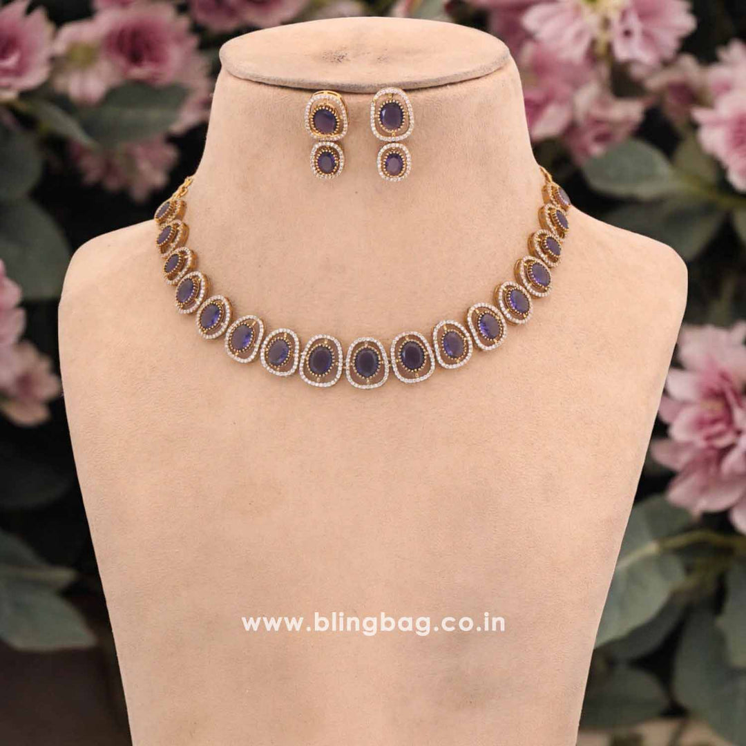 Purple Emilija Victorian Jewellery Set - New Arrival