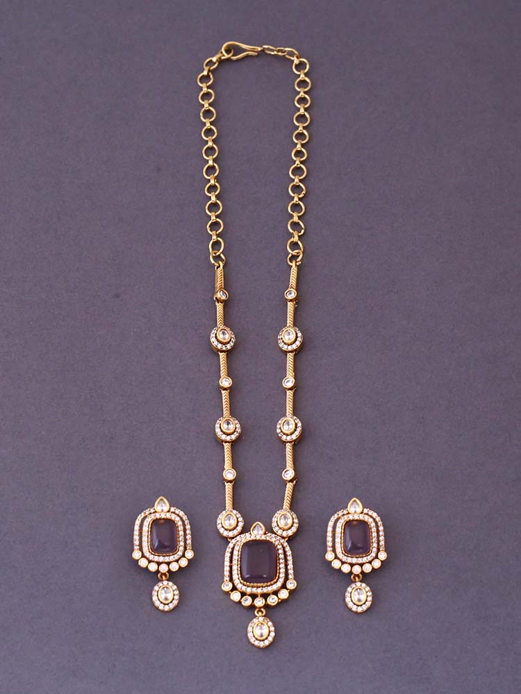Purple Erna Victorian Jewellery Set - New Arrival