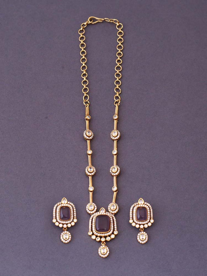 Purple Erna Victorian Jewellery Set - New Arrival