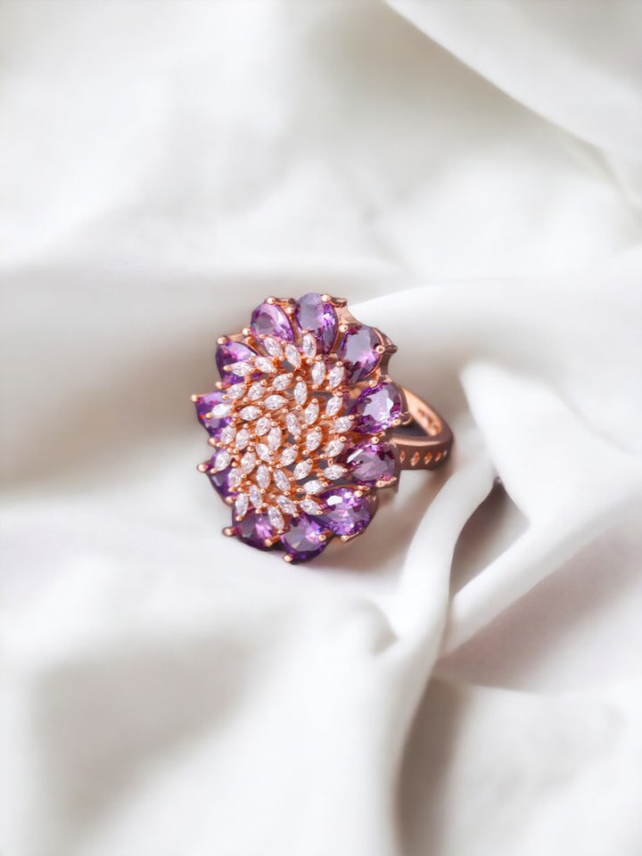 Purple Evangelia Adjustable Ring