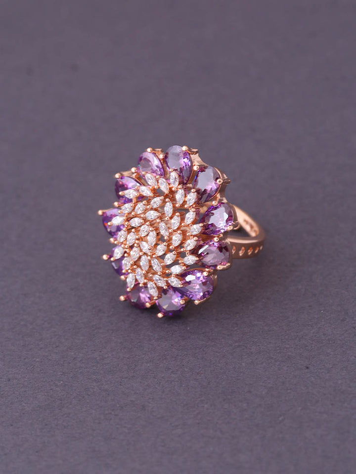 Purple Evangelia Adjustable Ring