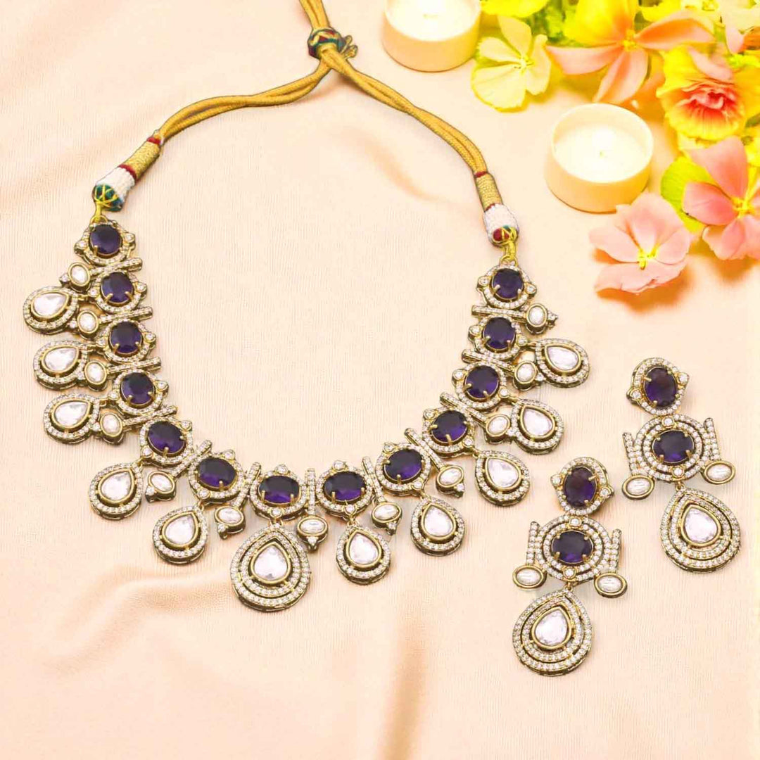 Purple Evelisse Victorian Jewellery Set - New Arrival