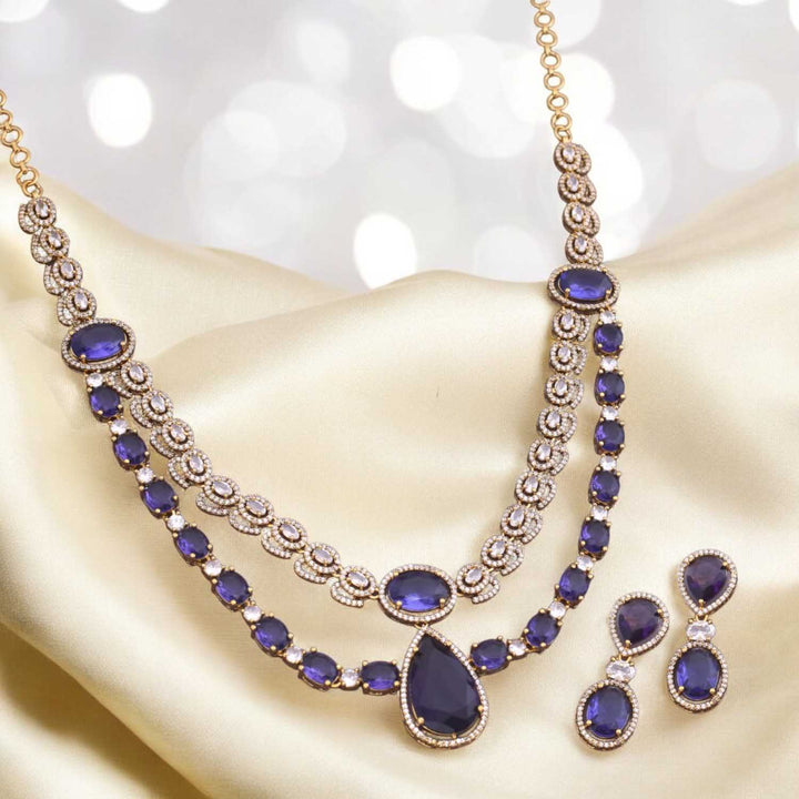 Purple Felise Victorian Jewellery Set - New Arrival