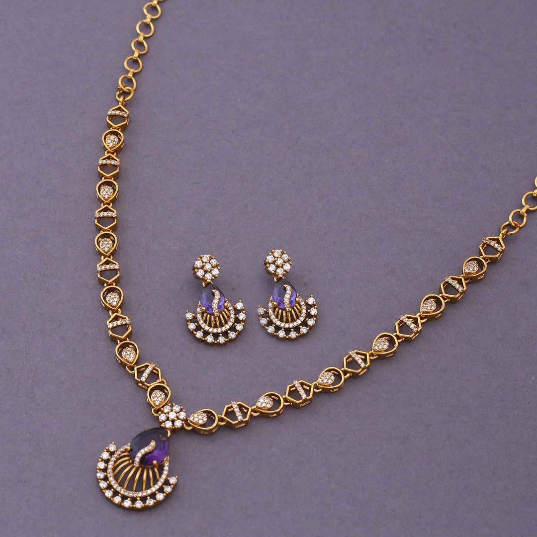 Purple Flana Victorian Jewellery Set - New Arrival