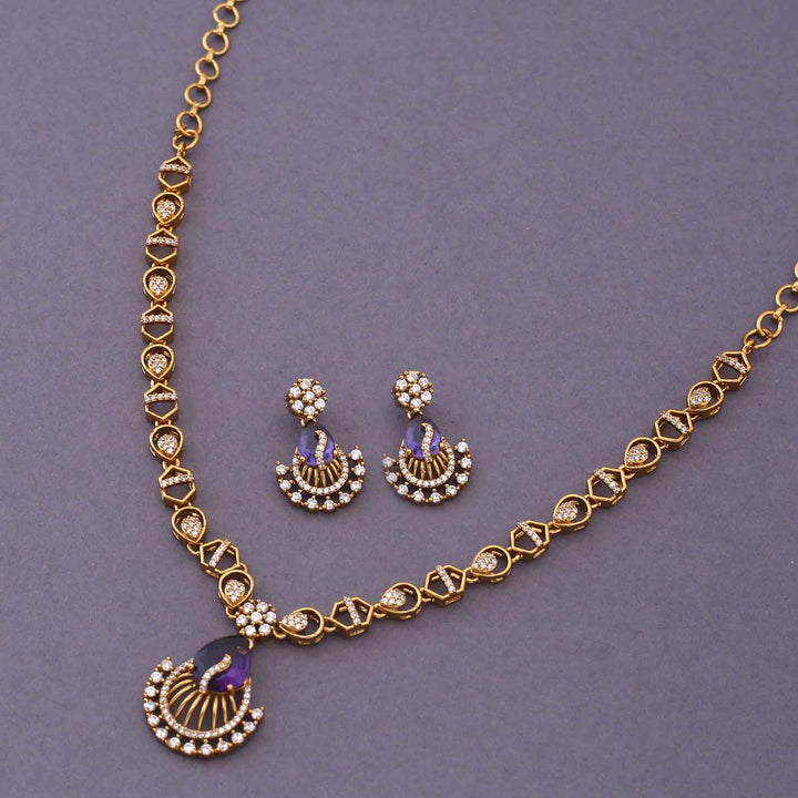 Purple Flana Victorian Jewellery Set - New Arrival