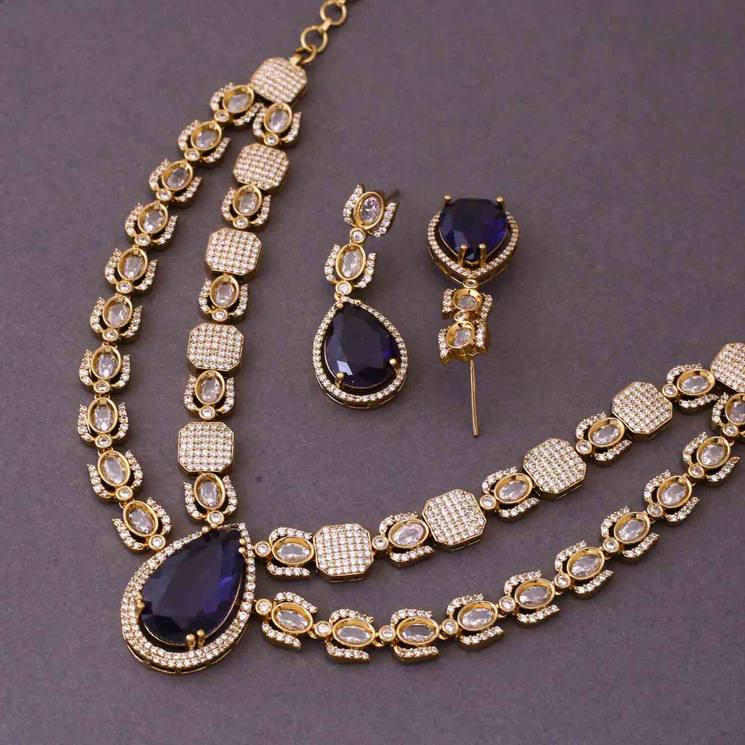 Purple Freena Victorian Jewellery Set - New Arrival