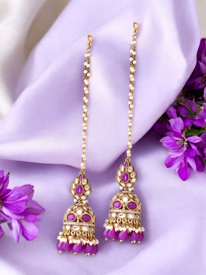 Purple Gita Sahara Jhumkis