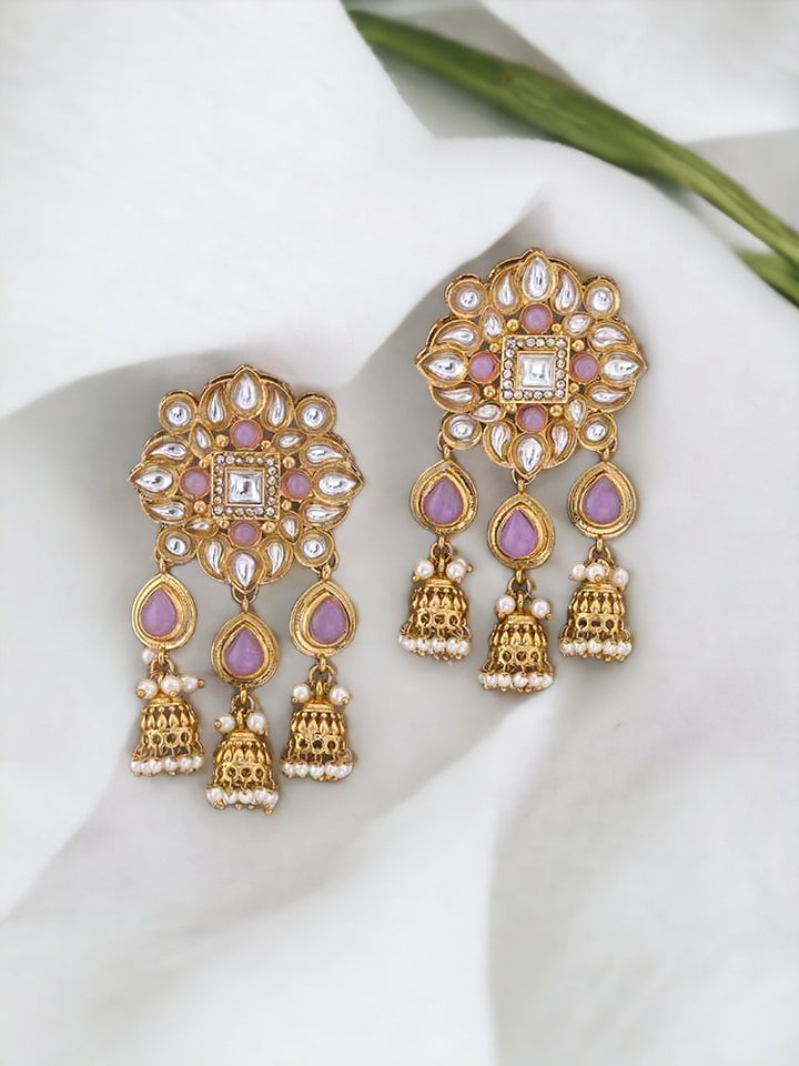 Purple Gitashri Ethnic Danglers