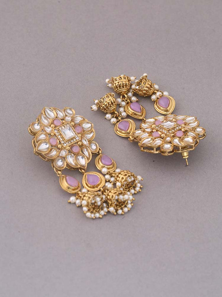 Purple Gitashri Ethnic Danglers