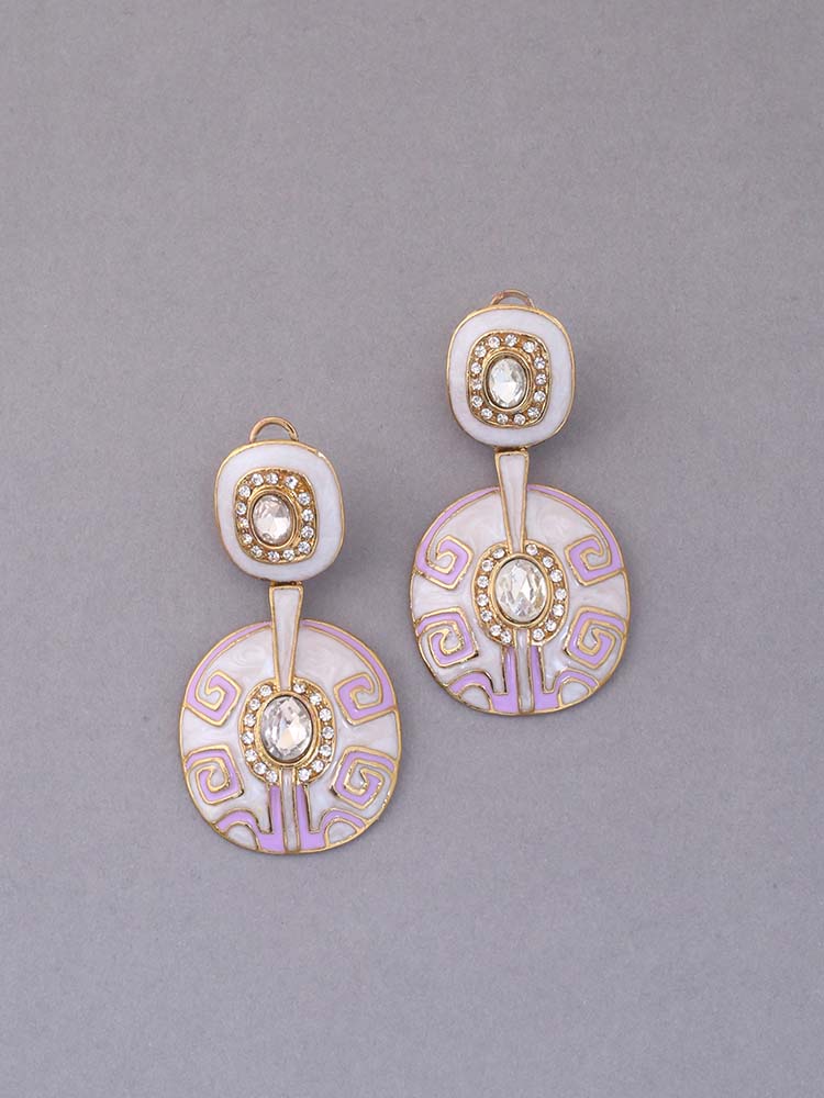 Purple Grace Ethnic Danglers