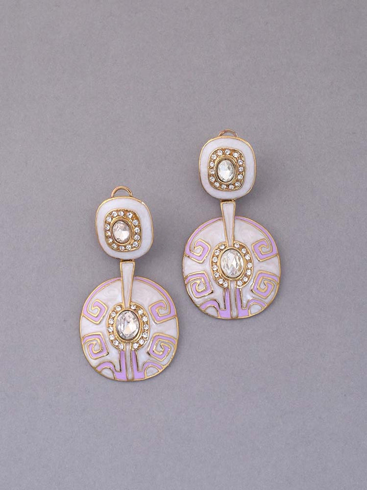 Purple Grace Ethnic Danglers