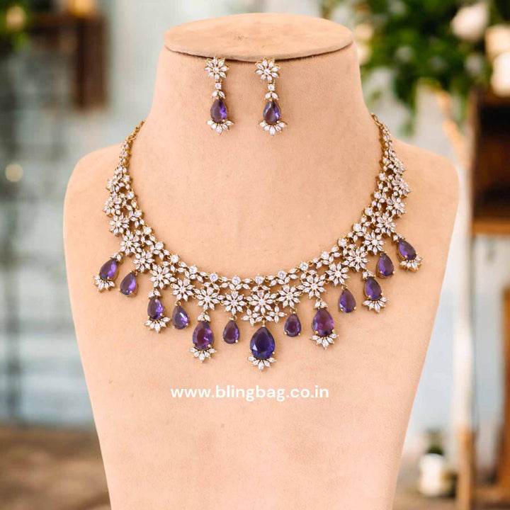 Purple Gretti Victorian Jewellery Set - New Arrival