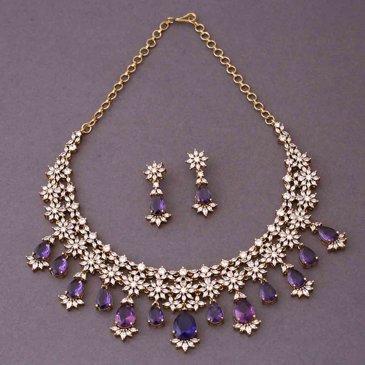 Purple Gretti Victorian Jewellery Set - New Arrival