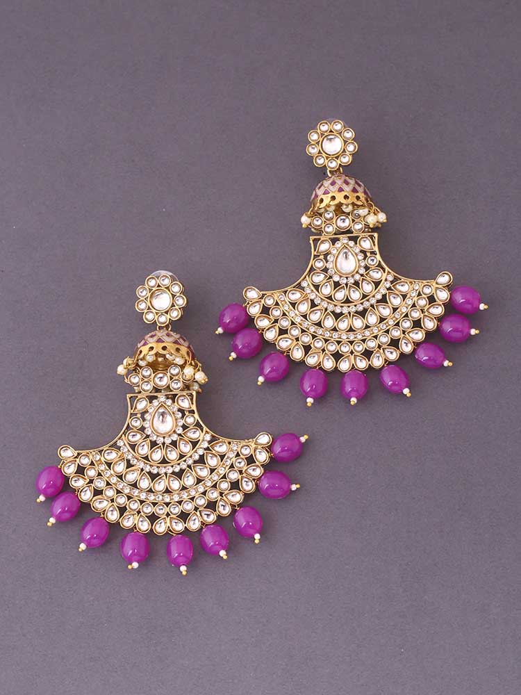 Purple Hamsini Chaandbalis