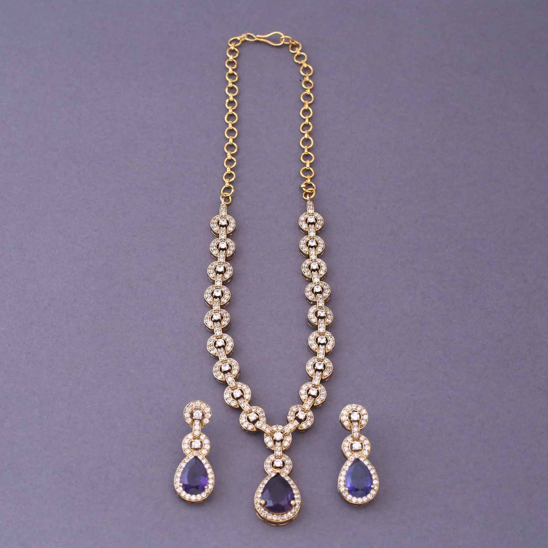 Purple Hristina Victorian Jewellery Set- New Arrival