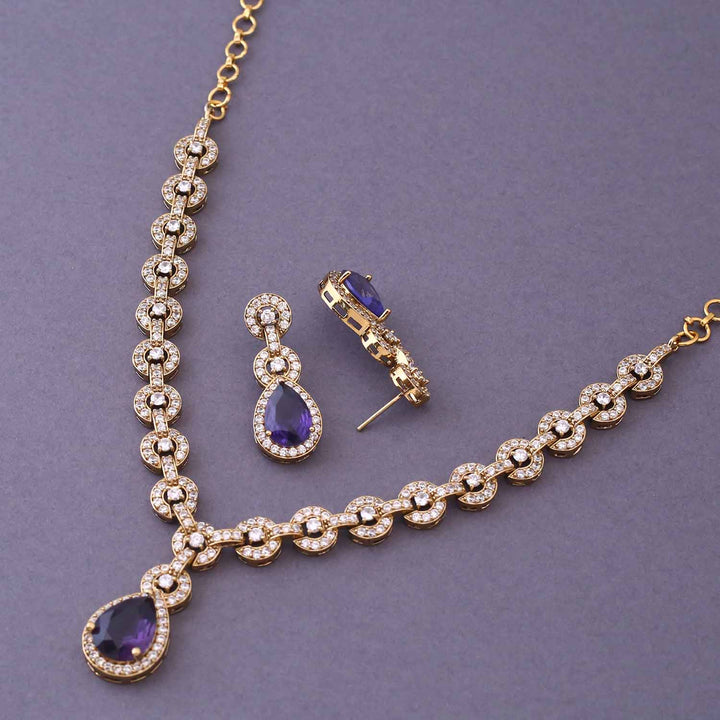 Purple Hristina Victorian Jewellery Set- New Arrival