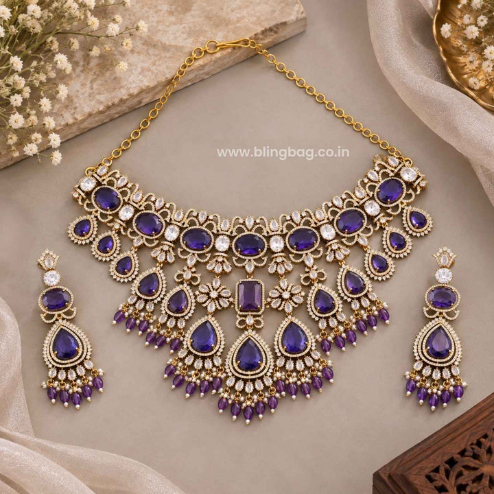 Purple Infinity Victorian Jewellery Set - New Arrival