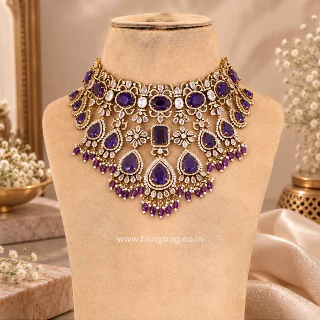 Purple Infinity Victorian Jewellery Set - New Arrival