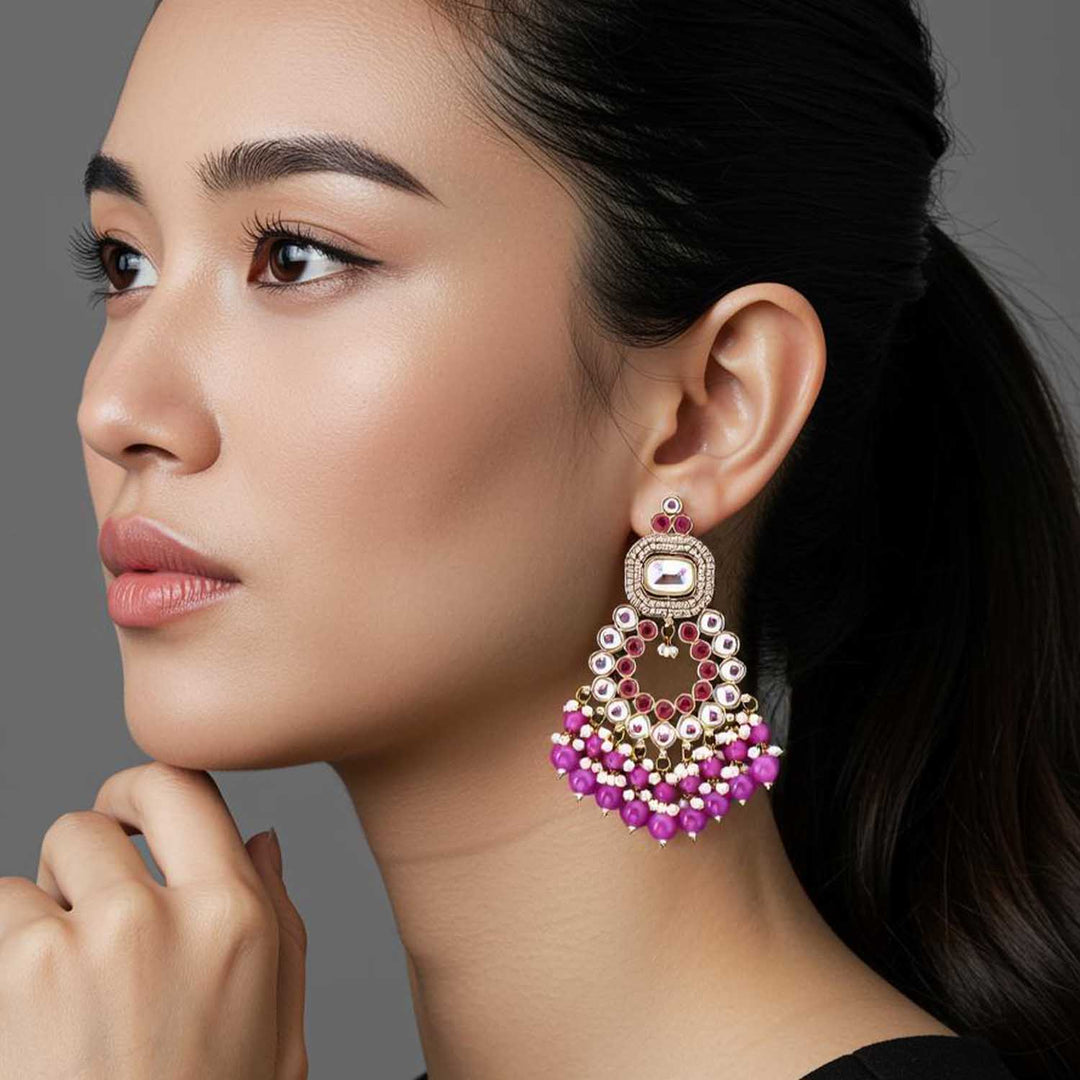 Purple Ismani Chandbalis