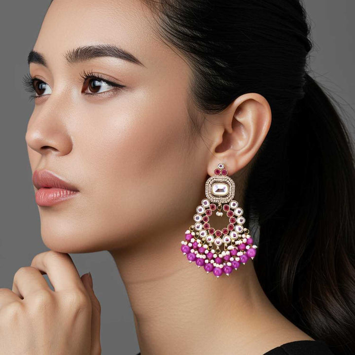 Purple Ismani Chandbalis