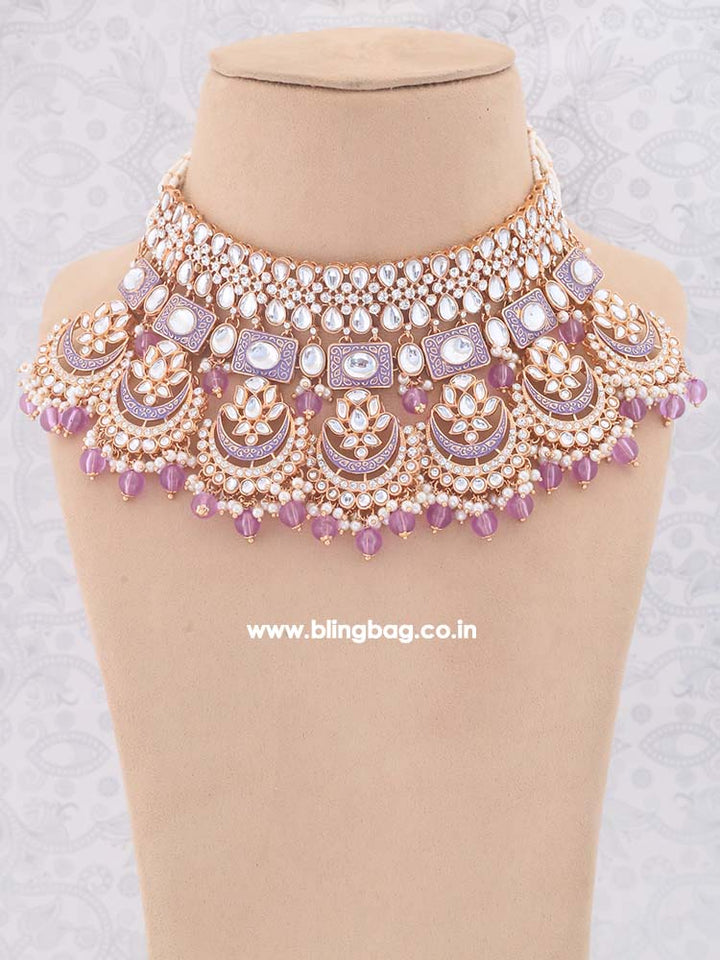 Purple Itkari Jewellery Set