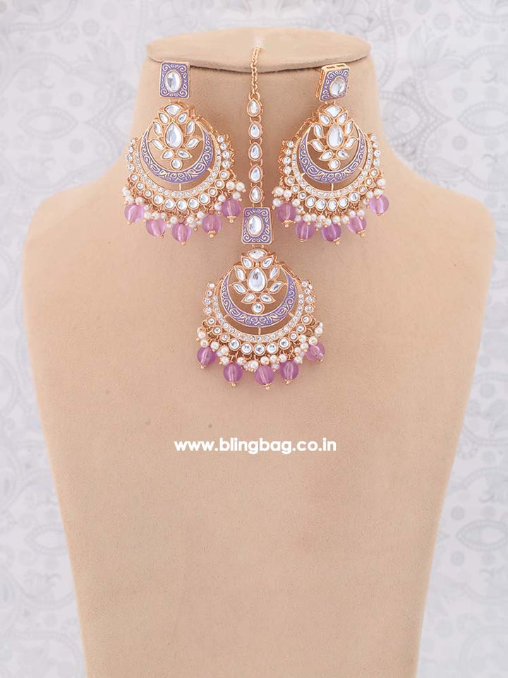 Purple Itkari Jewellery Set