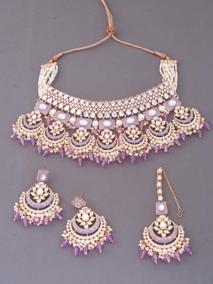 Purple Itkari Jewellery Set