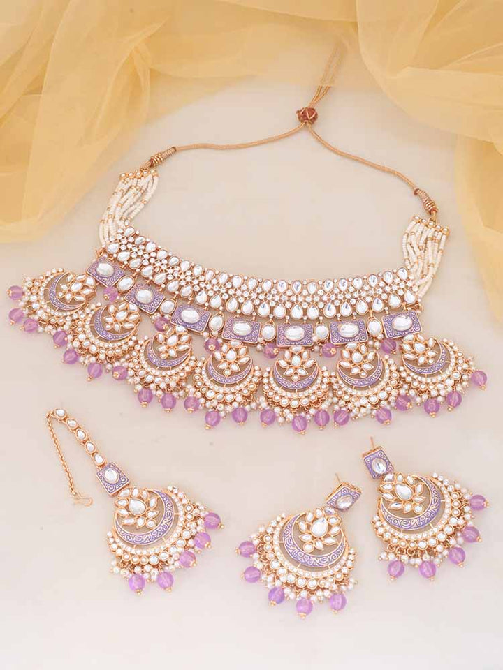 Purple Itkari Jewellery Set